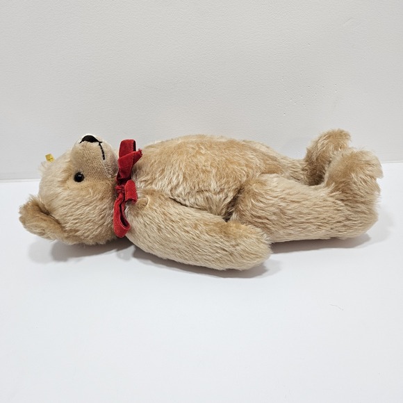 Steiff Plush Honey Cream Colored Jointed Teddy Bear 0201/41 Germany 15" - Picture 11 of 12